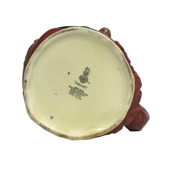 Royal Doulton England 1949 Large 'Sir John Falstaff Toby Jug' Excellent - Picture 7 of 8